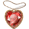 Gif animé bijoux coeur rouge